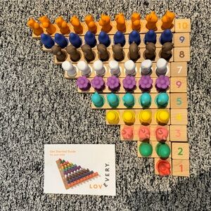 Lovevery Montessori Math Bars & Number Tiles